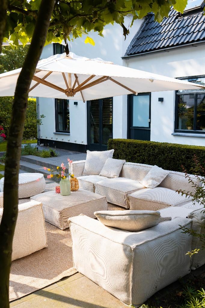 Maya Living loungesets  luxe uitvoering showroom modellen, Tuin en Terras, Tuinsets en Loungesets, Nieuw, Loungeset, Overige materialen
