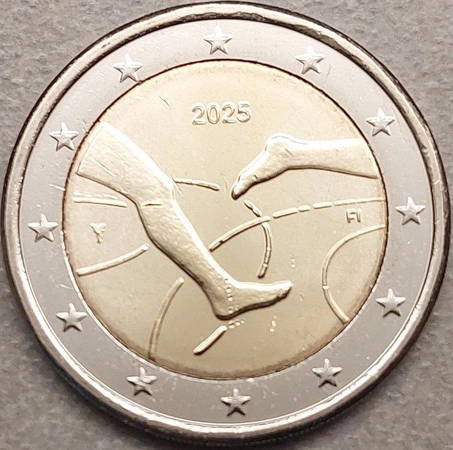 Speciale 2 Euro FINLAND 2025 "Fins-Zweedse Atletiek" in unc., Ophalen of Verzenden, Finland, 2 euro