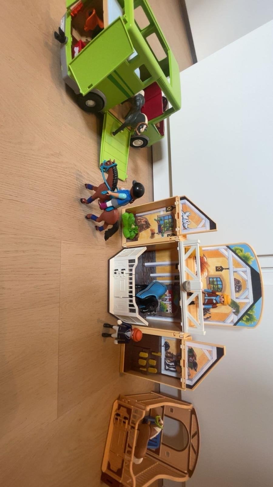 Playmobil Paardentrailer en Manage met Paarden en Poppetjes, Ophalen, Gebruikt, Complete set