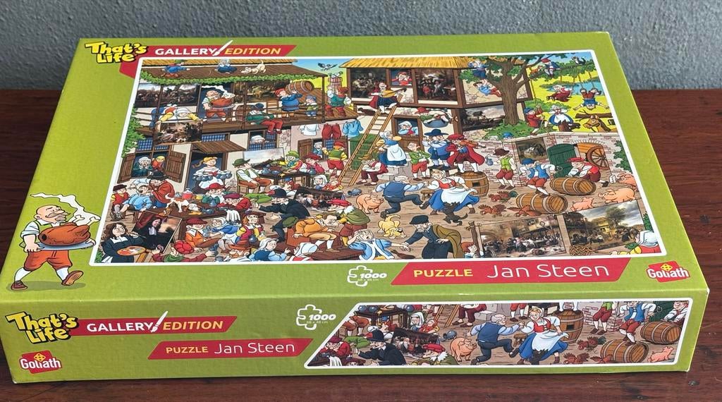 Goliath That's Life Gallery Edition Jan Steen Puzzel 1000 st, Ophalen of Verzenden, 500 t/m 1500 stukjes, Nieuw, Legpuzzel