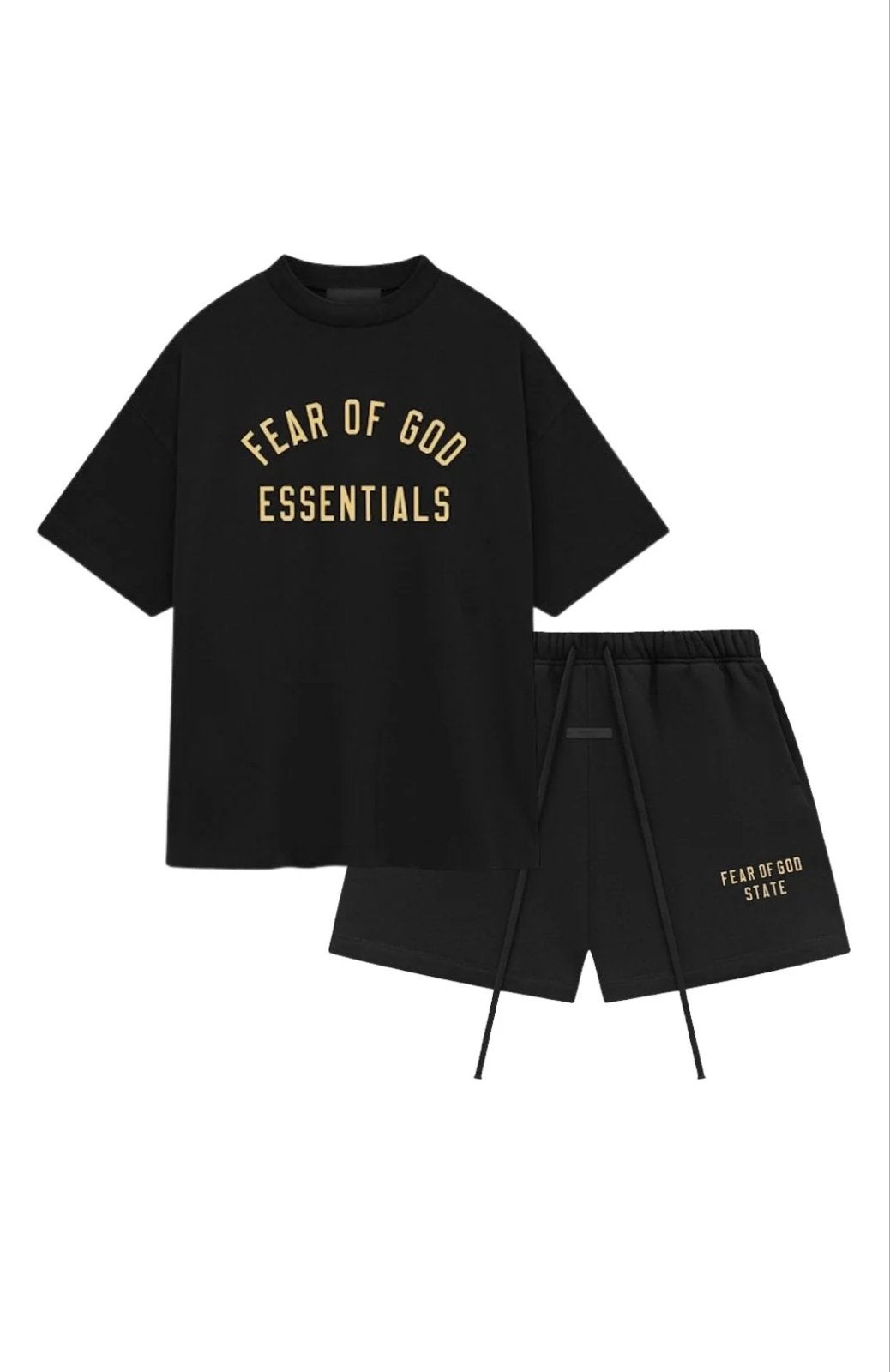 Fear of God Essentials Set Black Yellow L/XL, Ophalen of Verzenden, Nieuw
