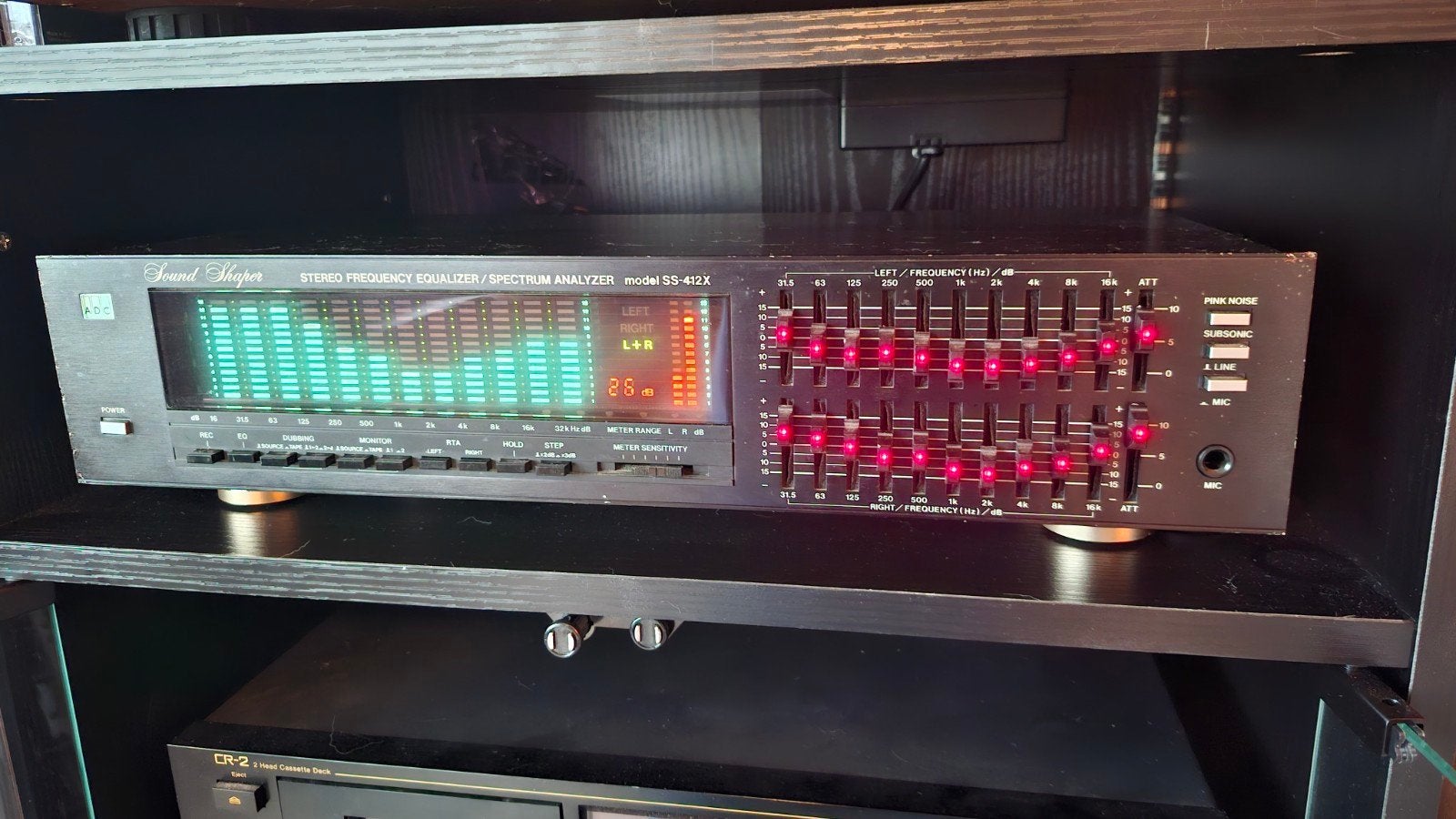 Sound Shaper SS-422X Stereo Equalizer/Spectrum Analyzer, Ophalen of Verzenden, Gebruikt