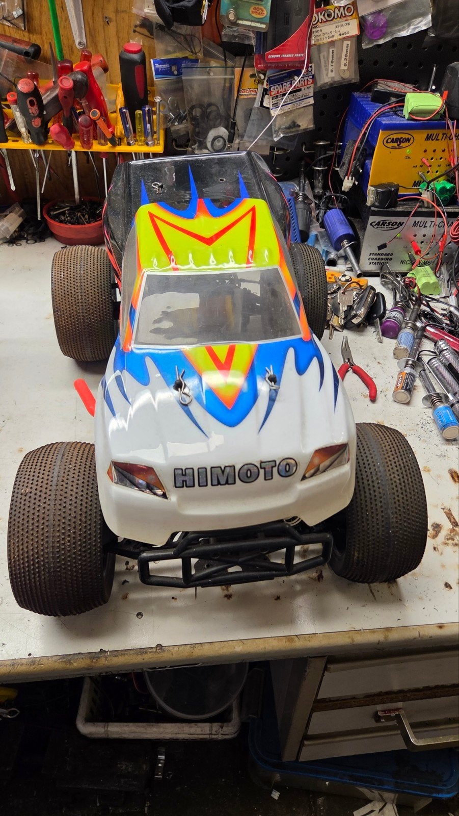 Te koop mooie himoto, Gebruikt, Auto offroad, Ophalen of Verzenden, Overige schalen