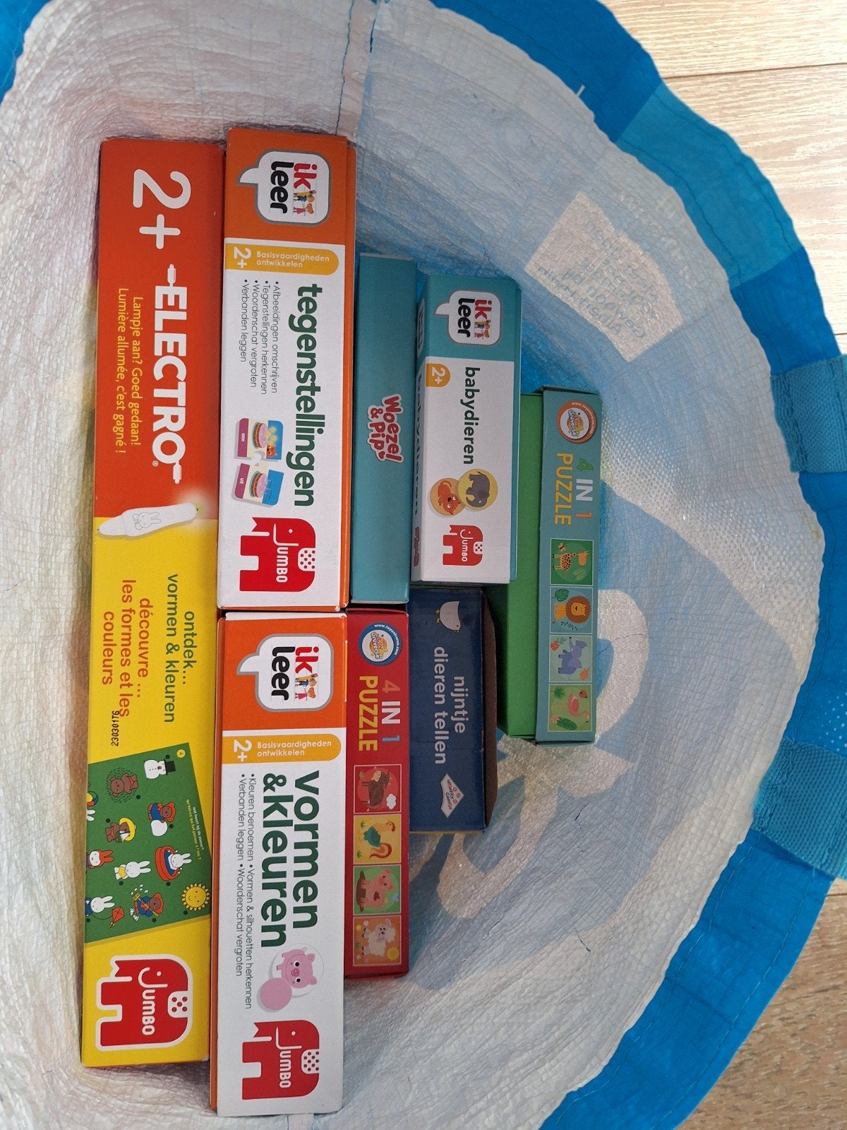 Tas met peuterspeelgoed: puzzels en spelletjes (z.g.a.n.), Ophalen, Zo goed als nieuw, Puzzelen