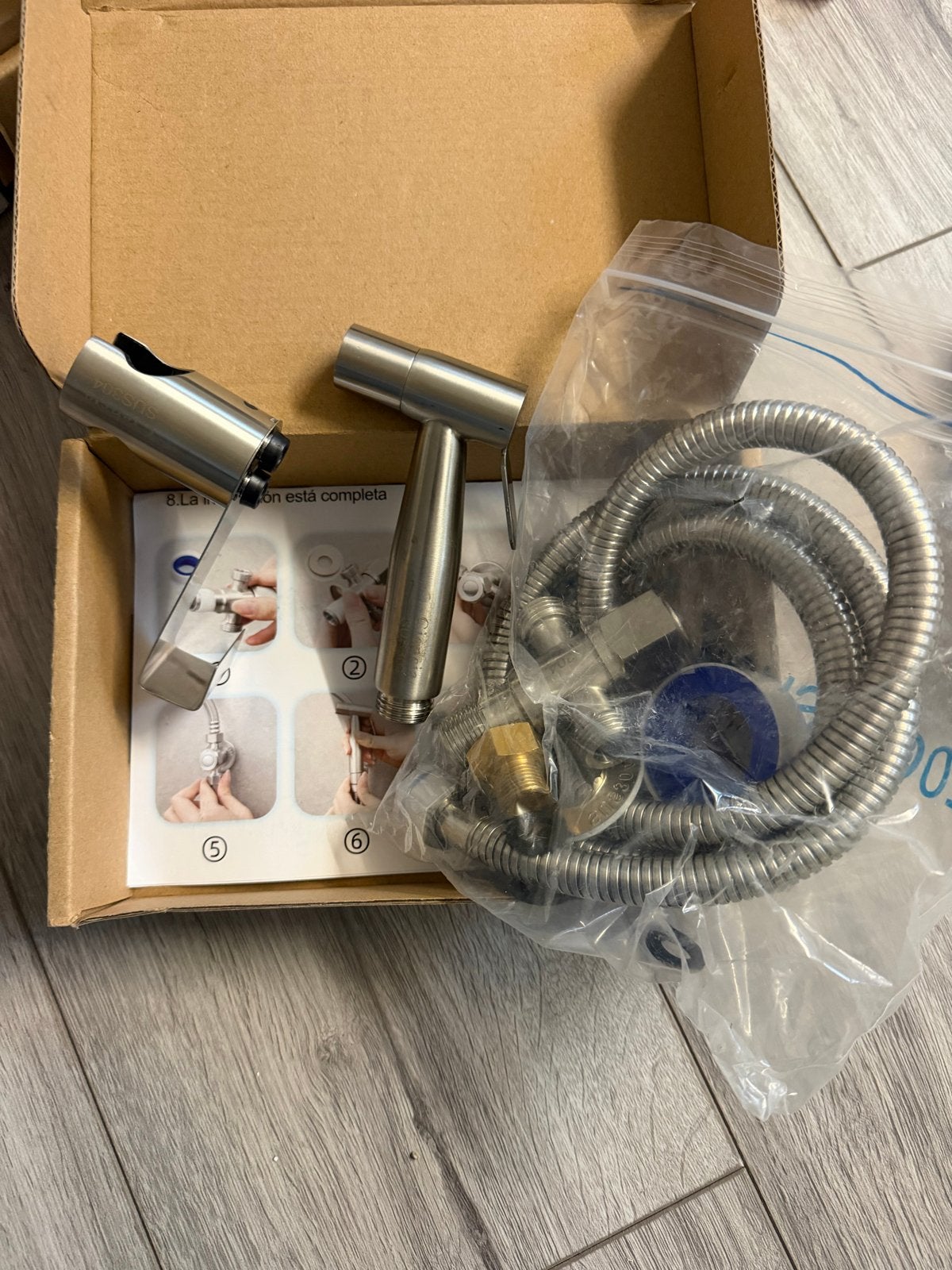 Bidet Sproeier Set - RVS Handdouche voor Toilet, Ophalen of Verzenden, Nieuw, Rvs, Douche