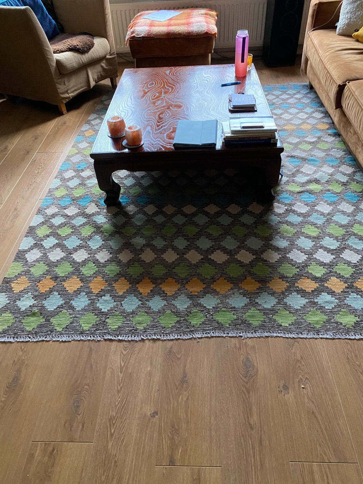 Kelim vloerkleed 230 x 160 diverse kleuren zie foto., Ophalen, Gebruikt, 150 tot 200 cm, 200 cm of meer