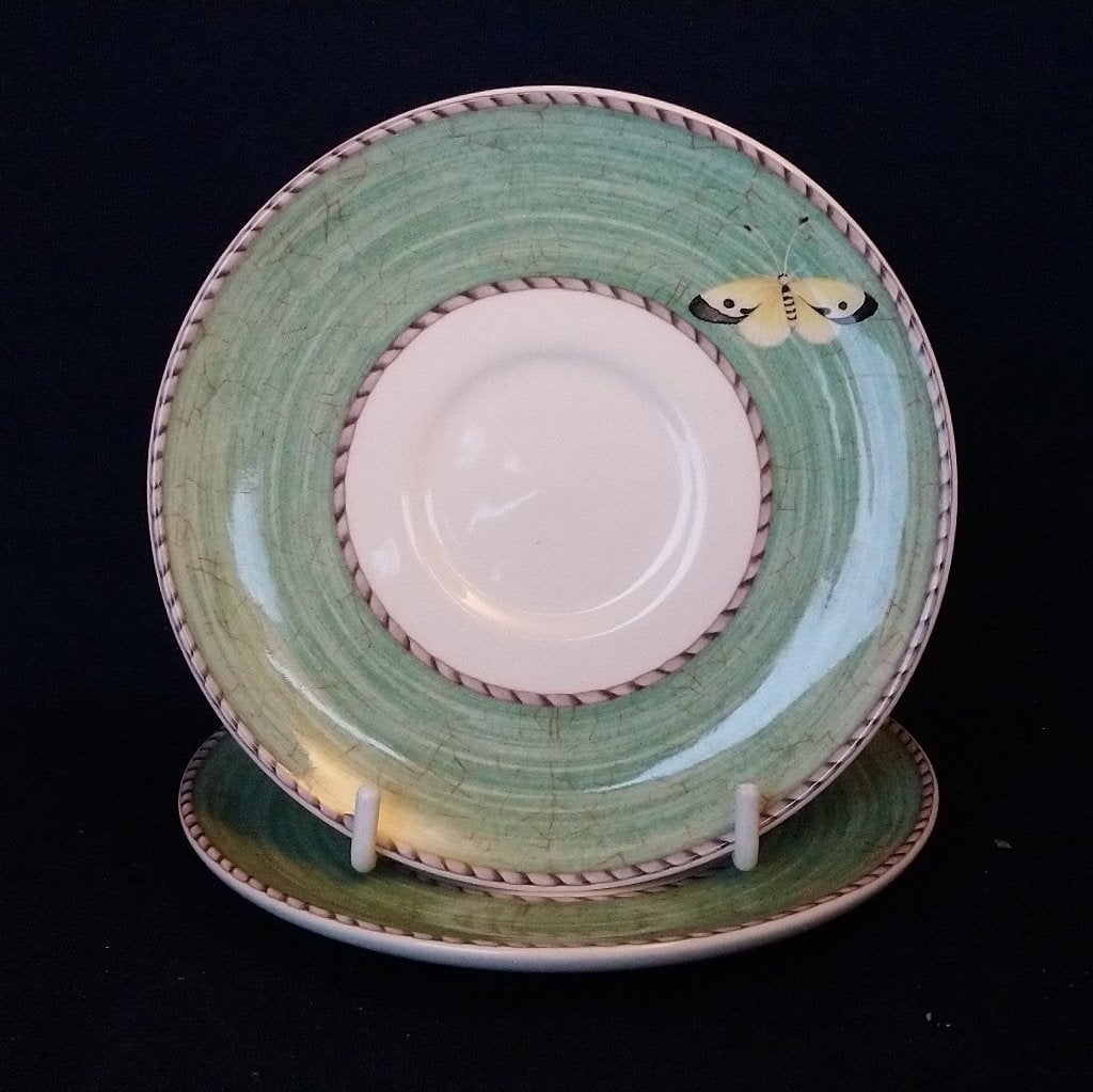Wedgwood Sarah's Garden - espressoschotels, Ophalen of Verzenden, Zo goed als nieuw, Wedgwood, Kop(pen) en/of Schotel(s)
