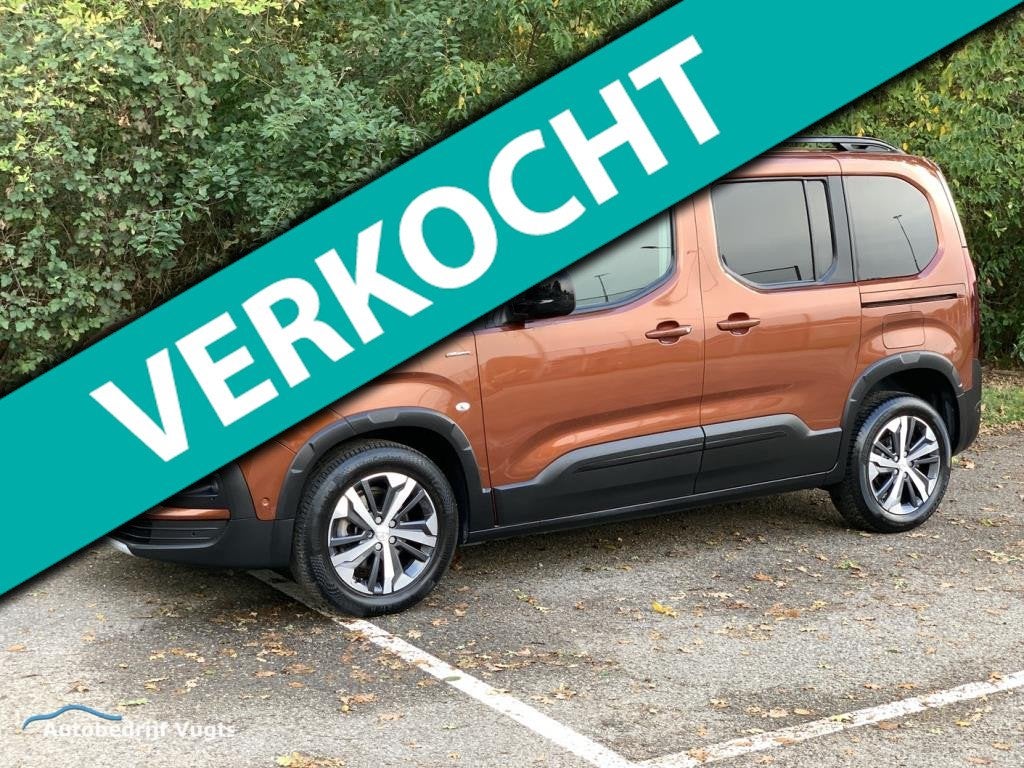 Peugeot Rifter 1.2 Puretech GT-Line*7-persoons*Nieuwe distr., Auto's, Peugeot, Stof, Gebruikt, Zwart, 7 stoelen