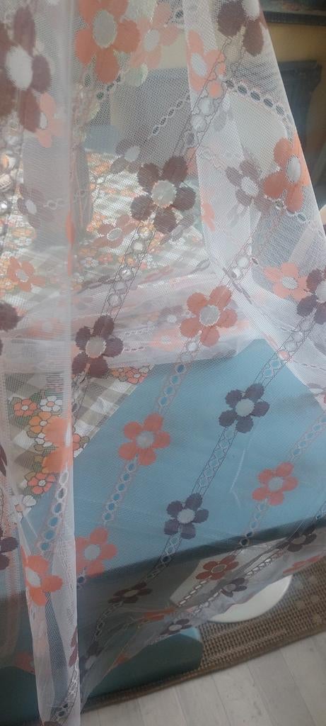 Vintage vitrage 60s diolen gordijnen, Wit, Diolen, Nieuw, ?