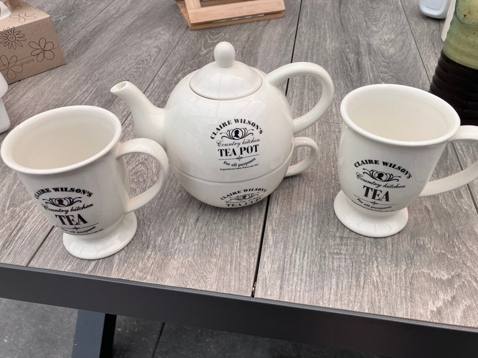 Claire Wilsons theepot combinatie., Huis en Inrichting, Ophalen, Zo goed als nieuw, Overige stijlen, Overige typen