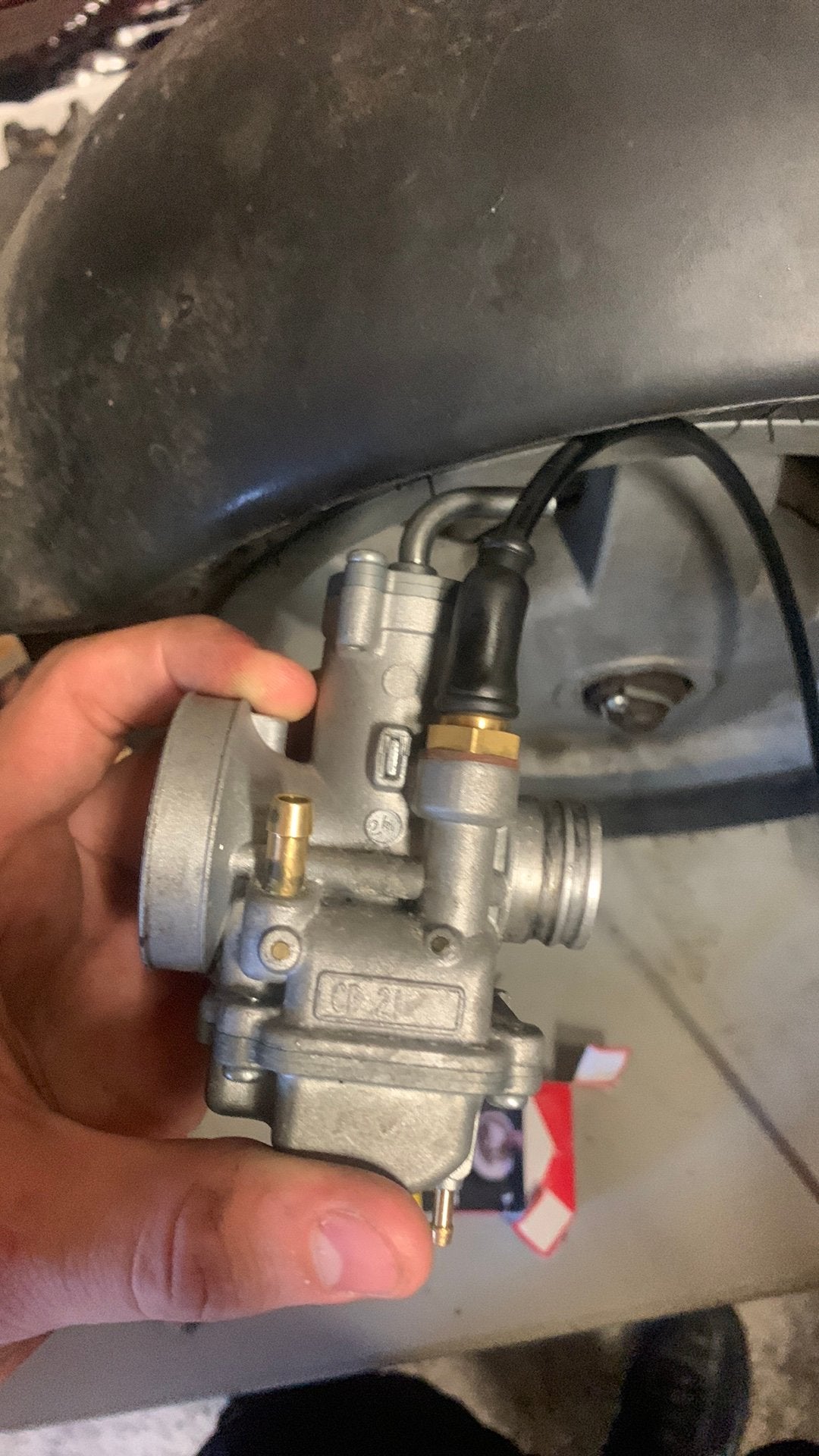 Polini CP 21mm compleet piaggio/gilera/etc, Ophalen of Verzenden, Zo goed als nieuw, Carburateur