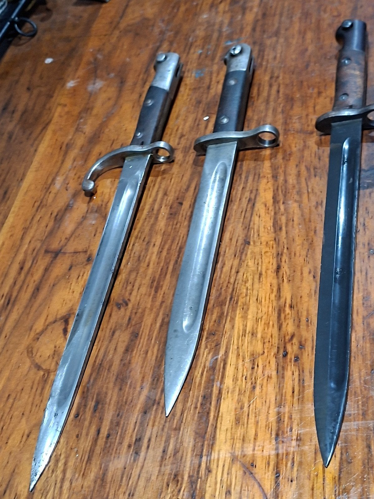 Diverse bajonetten voor het mauzer geweer, Ophalen of Verzenden, Landmacht, Mes of Dolk