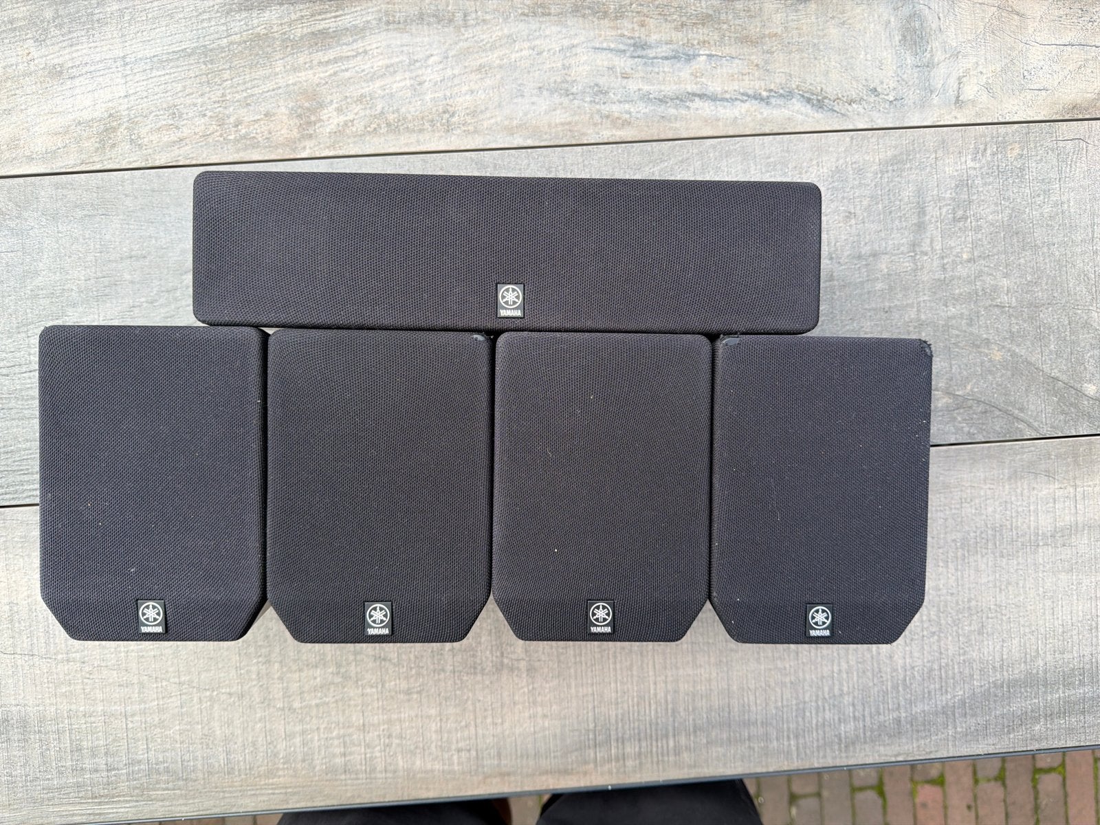 Yamaha Surroundset 5.1 met subwoofer (NX-C270, NX-E270, SW-P, Ophalen of Verzenden, Gebruikt, Minder dan 60 watt, Complete surroundset