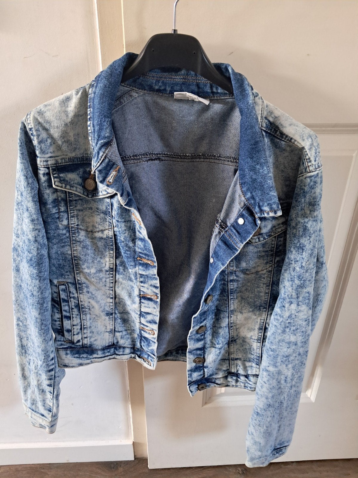 Stoer spijkerjasje, Ophalen of Verzenden, Zo goed als nieuw, Maat 38/40 (M), Blauw