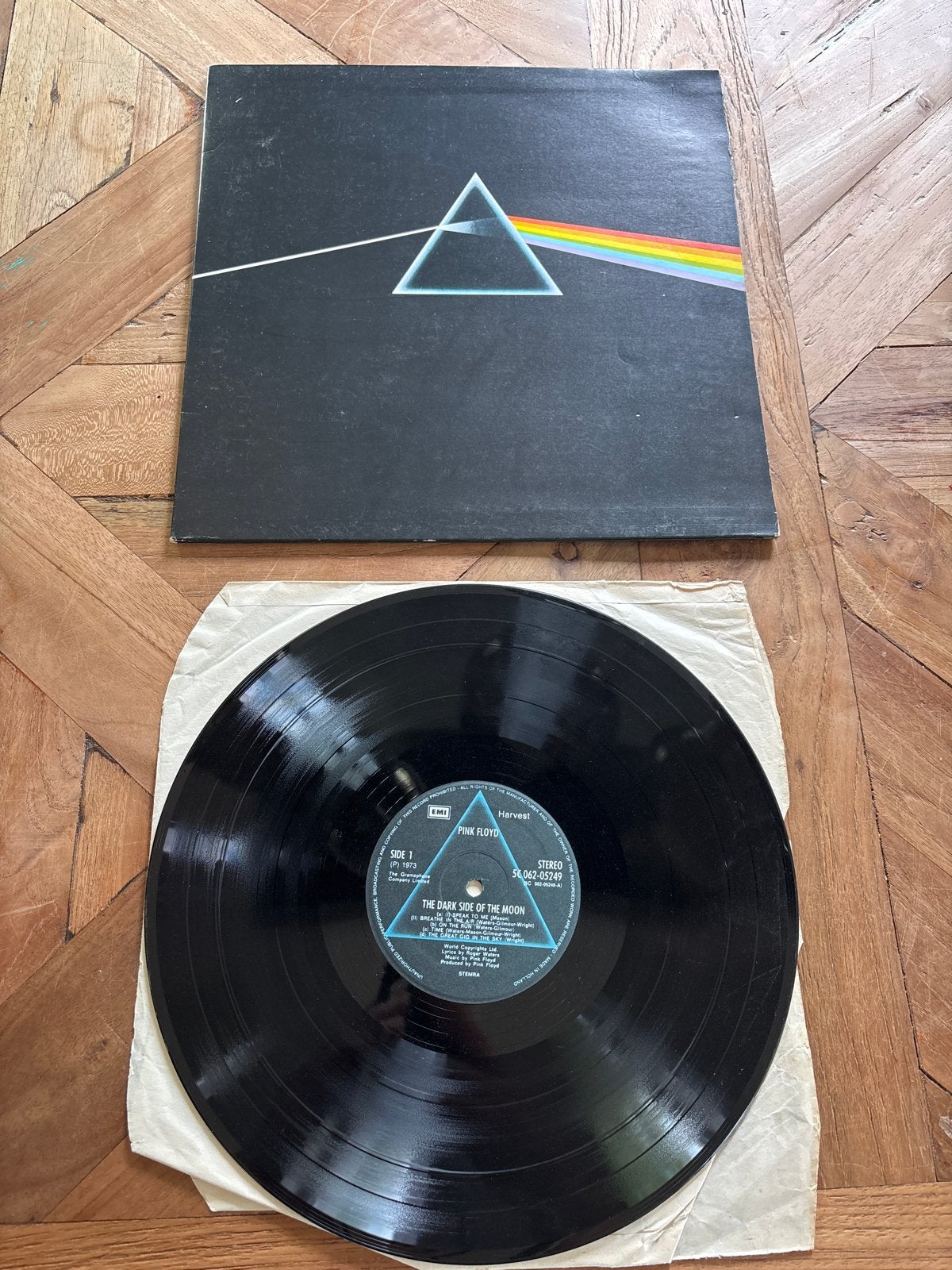 Pink Floyd - The Dark Side of the Moon LP (1973), Cd's en Dvd's, Vinyl | Rock, Progressive, Gebruikt, Originele persing, Ophalen of Verzenden