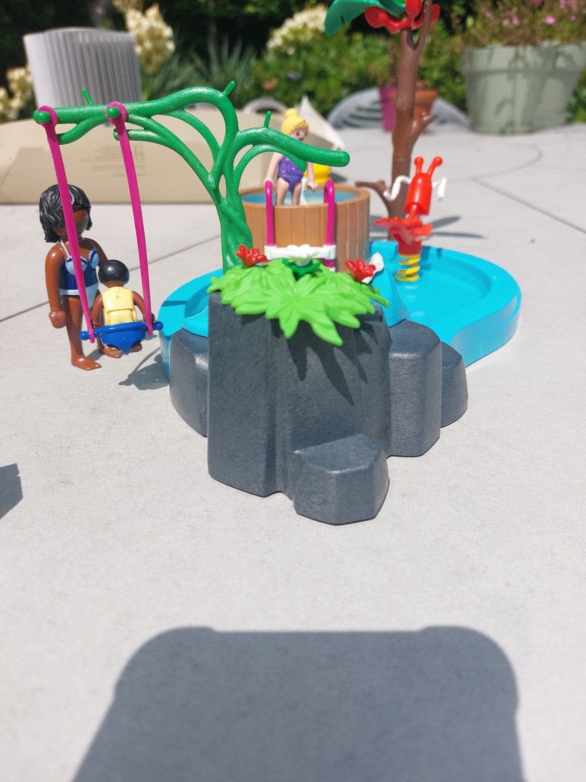 Playmobil zwembad met Wirlpool 70611, 33 - 40 uur, Overige niveaus, Vanaf 10 jaar, Overige vormen