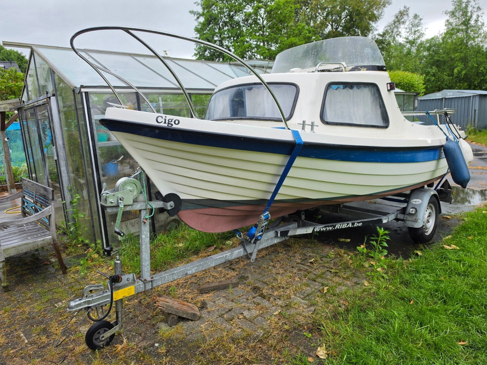 Gardafjord Kajuitboot met Yamaha buitenboordmotor en trailer, Kajuitboot, Ophalen of Verzenden, Buitenboordmotor, Trailer