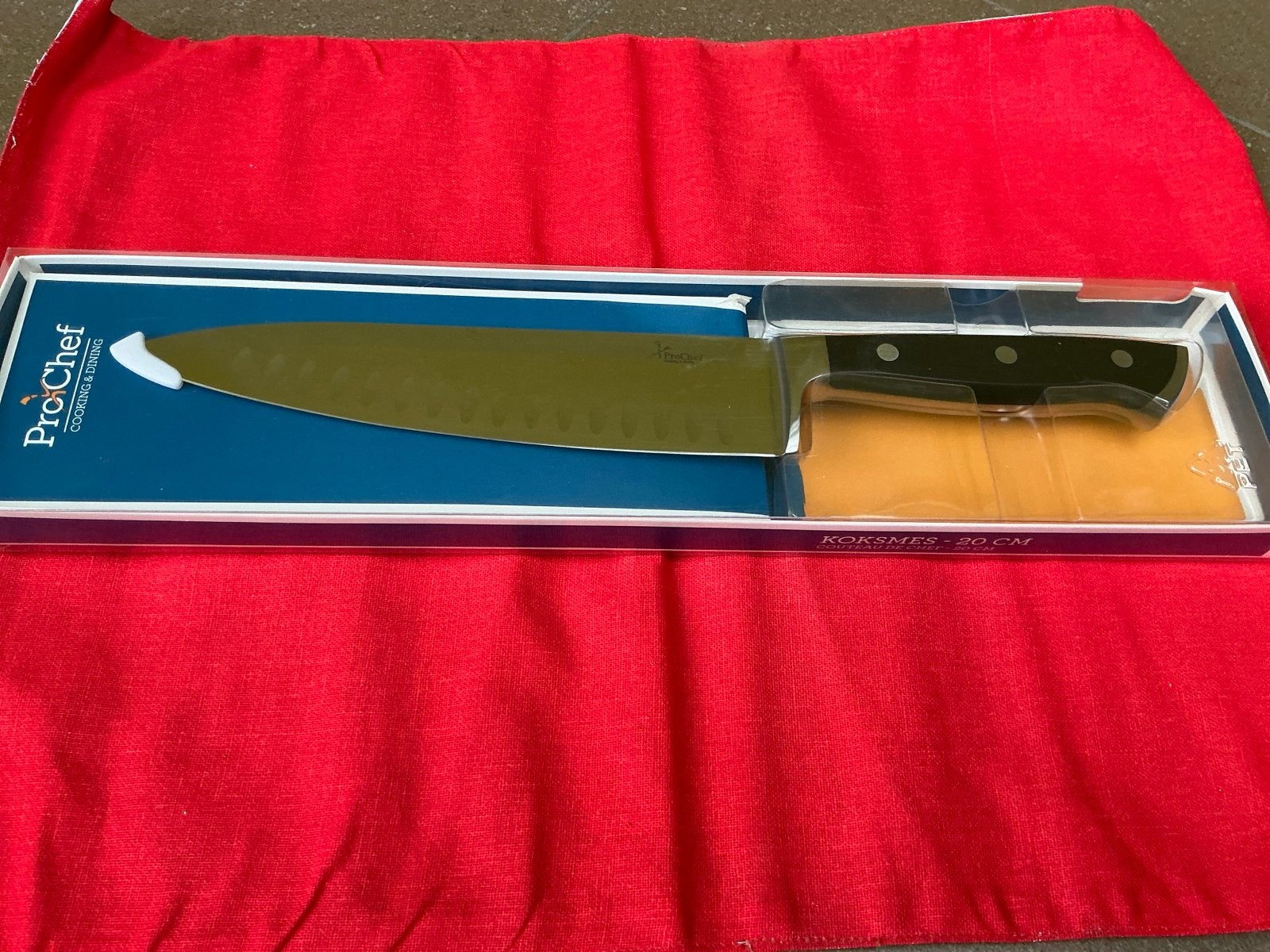 ProChef Koksmes - 20 CM - Nieuw in verpakking, Overige typen, Verzenden, Nieuw, Zwart