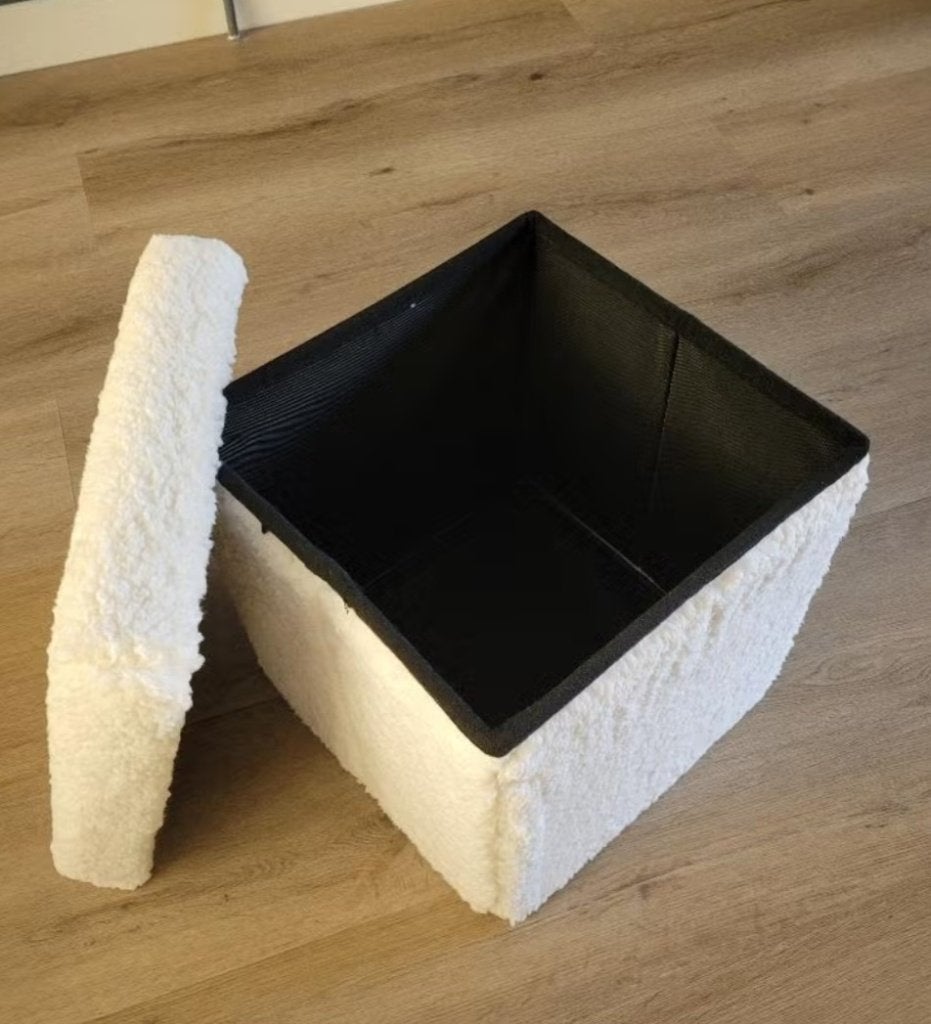 Opberg box, Ophalen, Zo goed als nieuw, Wit, Overige materialen