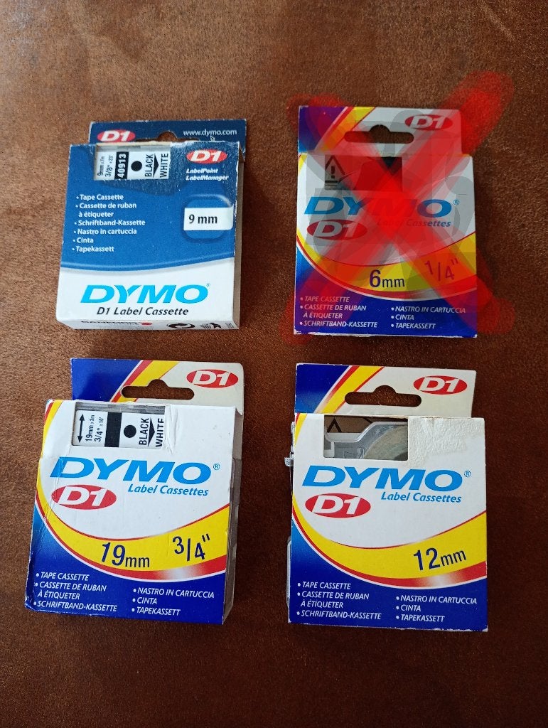 Dymo label cassettes, Computers en Software, Ophalen of Verzenden, Nieuw, DYMO