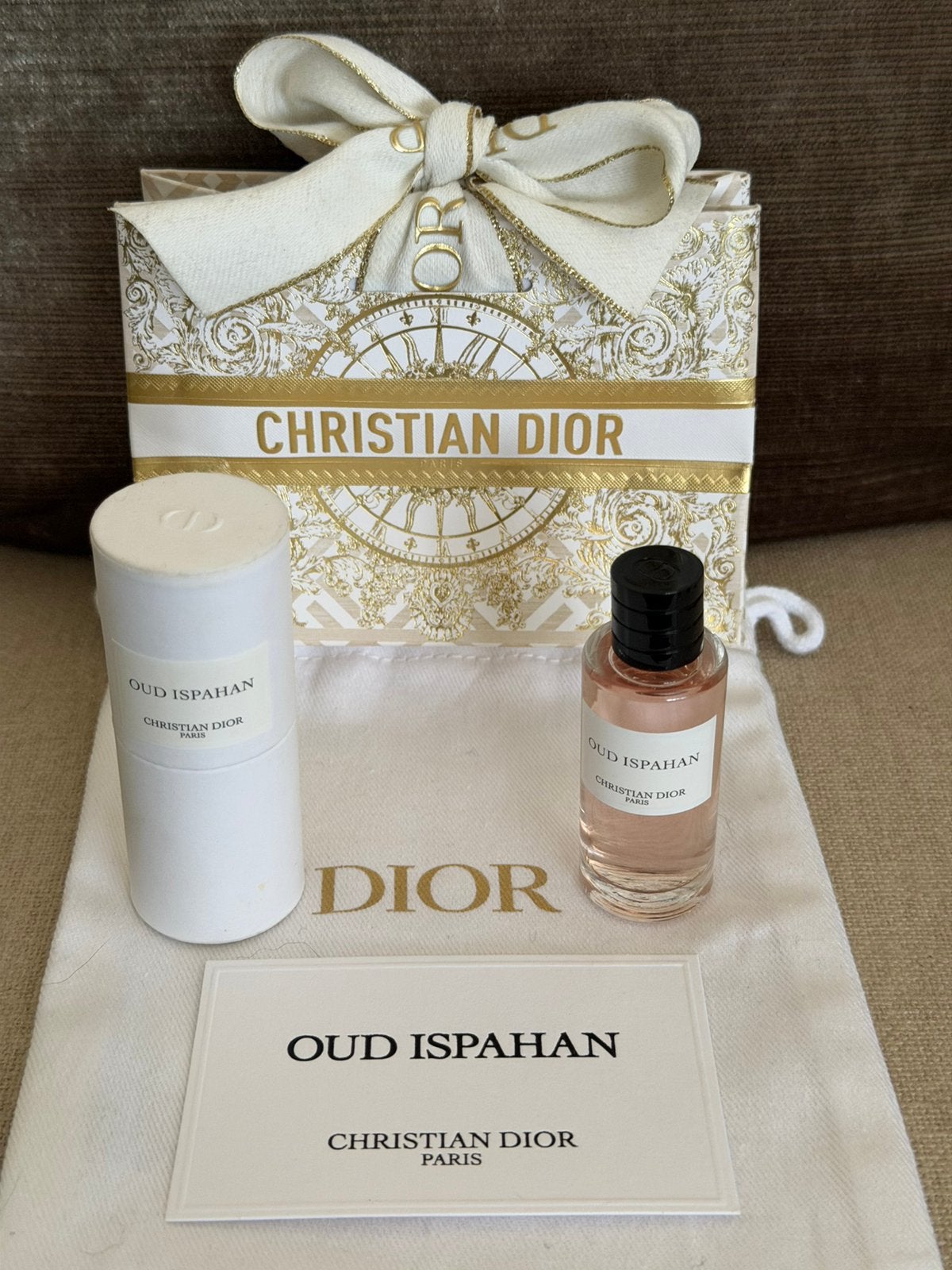 Miniatuur Dior Private Collection, Oud Ispahan 7,5 ml edp, Ophalen of Verzenden, Nieuw, Miniatuur, Gevuld