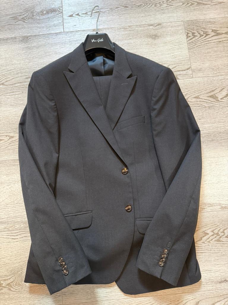 Kostuum (merk Bertoni) maat 52, Kleding | Heren, Ophalen of Verzenden, Zo goed als nieuw, Maat 52/54 (L), Grijs