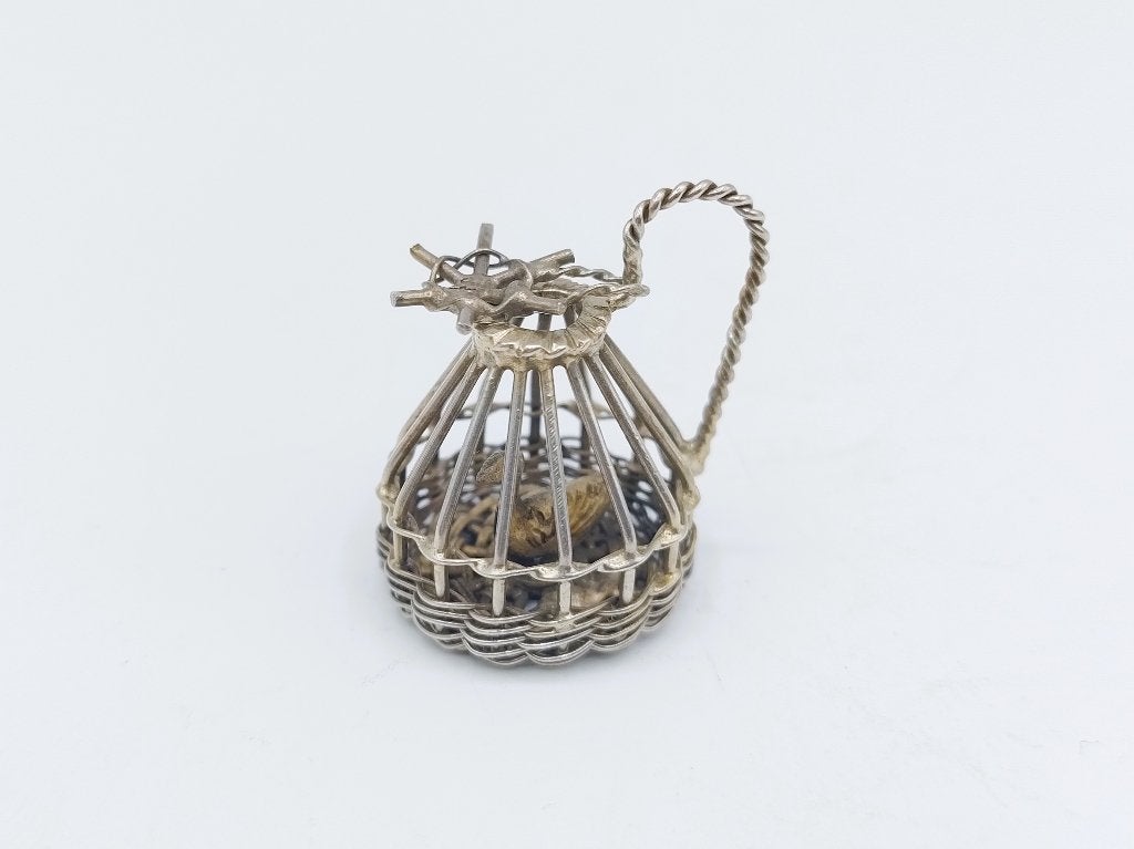 Zilveren miniatuur eendenkooi A.F. Westerwaal A'dam ca. 1910