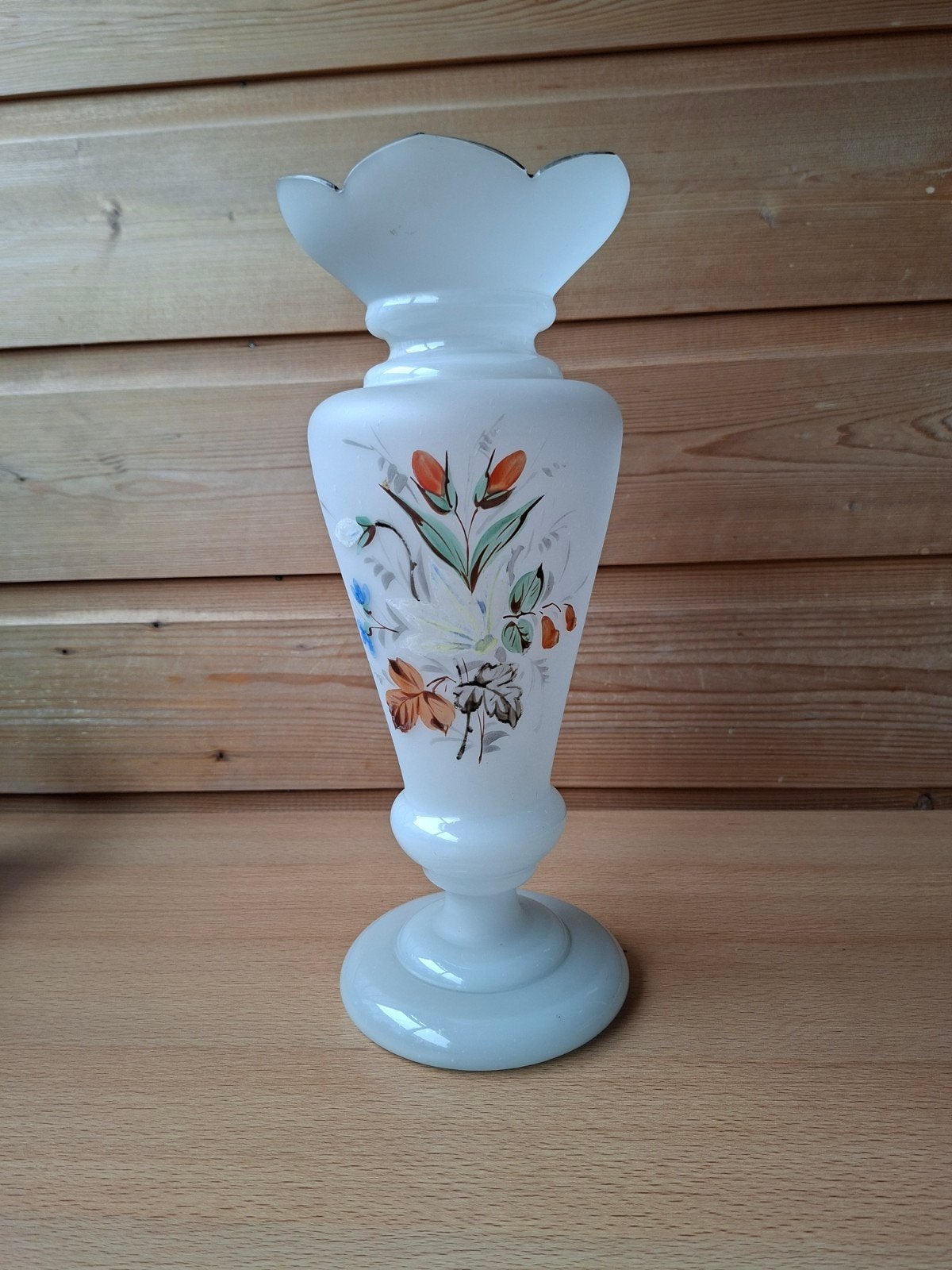 Vintage opaline glazen vaas, Ophalen