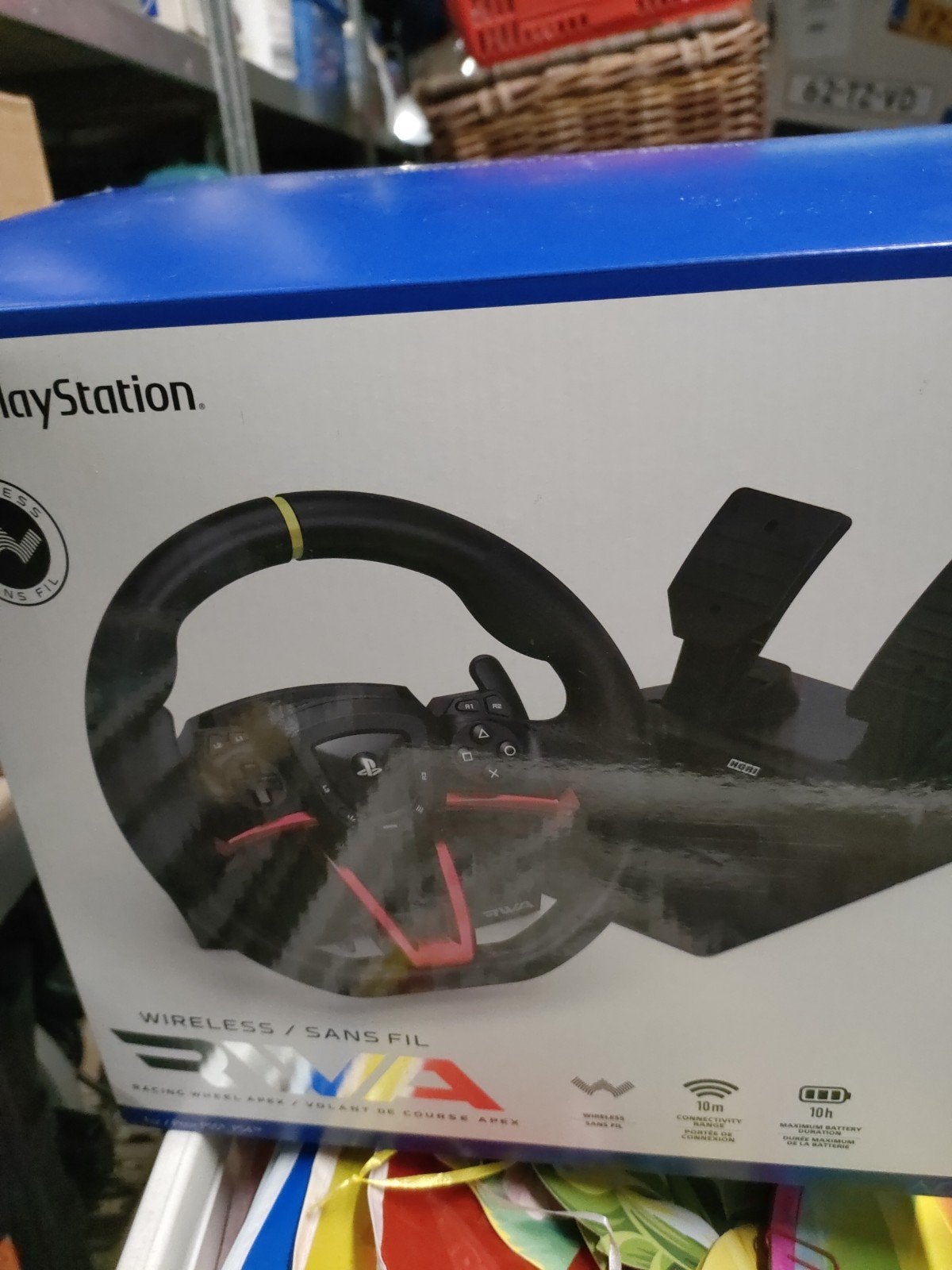 HORI RWA Racing Wheel Apex Draadloos Stuur + Pedalen PS4/PS5, PlayStation 4, Ophalen of Verzenden, Zo goed als nieuw, Stuur of Pedalen