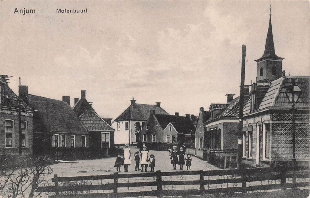 702-127-027 Anjum Molenbuurt, Verzenden, Voor 1920, Friesland