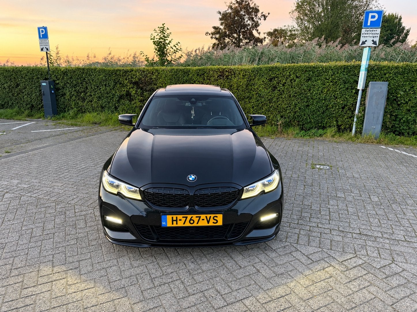 BMW 3-Serie G20 M# 320i 184pk Aut 2020 Zwart HUD, Line ass,, Auto's, Achterwielaandrijving, 4 cilinders, 1435 kg, Zwart