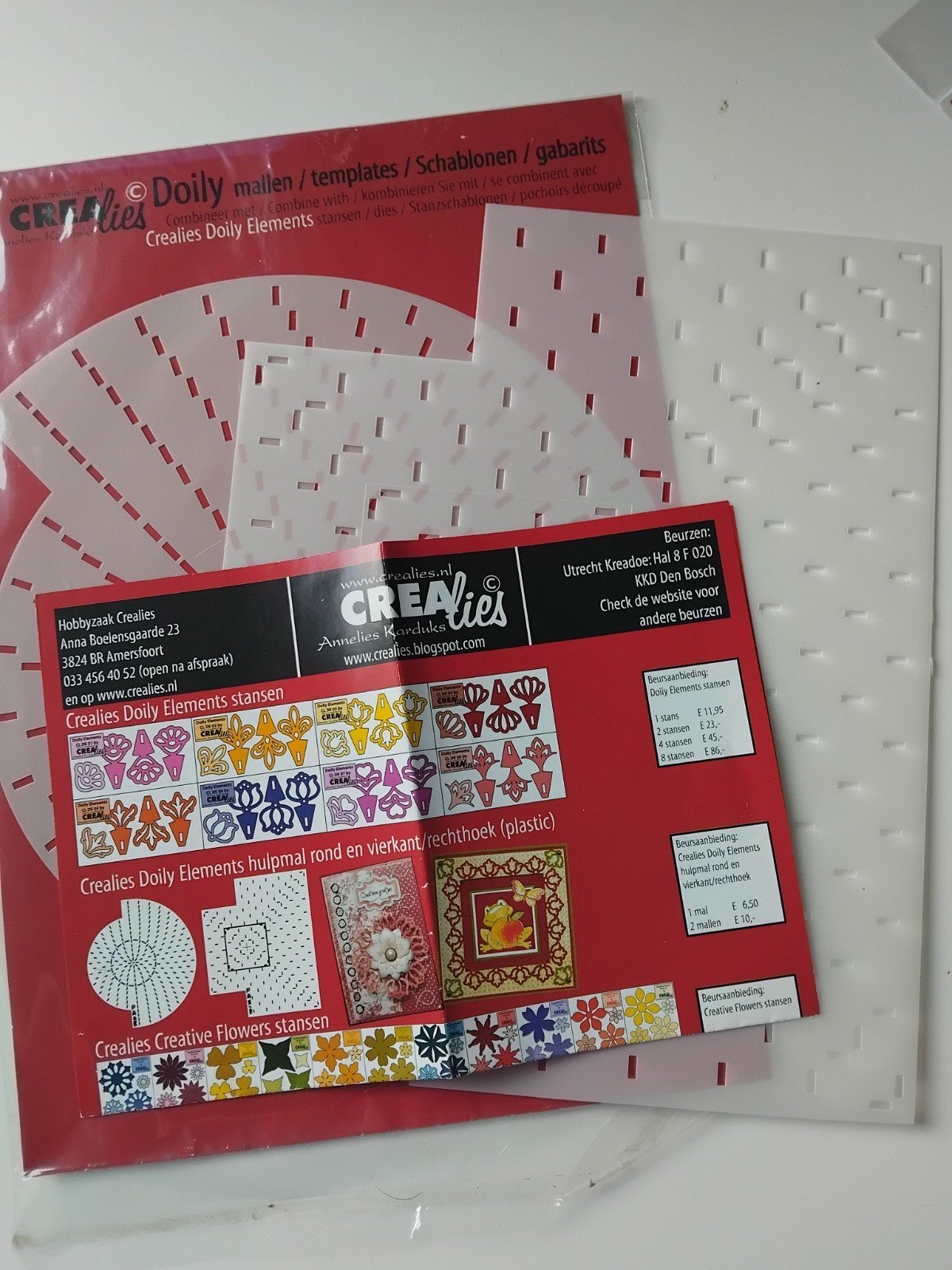 crealies doily elements hulpmallen, Hobby en Vrije tijd, Ophalen of Verzenden, Zo goed als nieuw, Pons of Mal