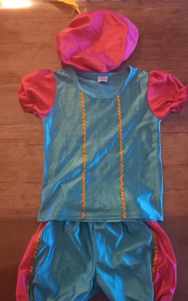 Pietenpak maat 110/ 116 blauw roze, Ophalen of Verzenden