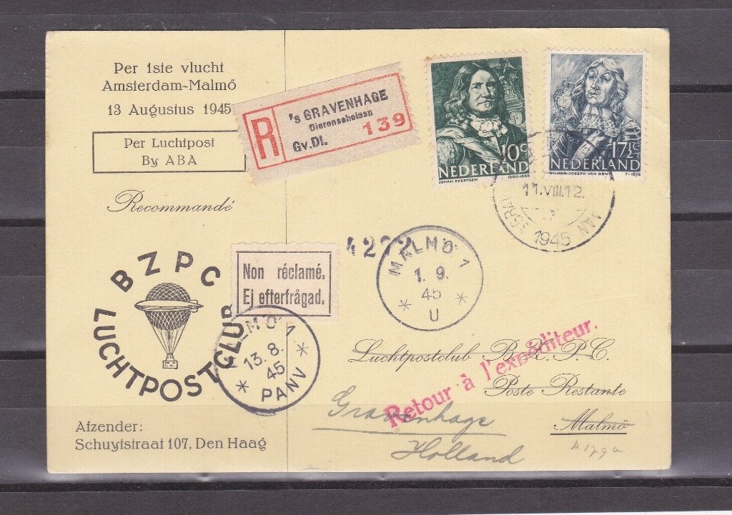 briefkaart 1e vlucht, Ophalen of Verzenden, Briefkaart