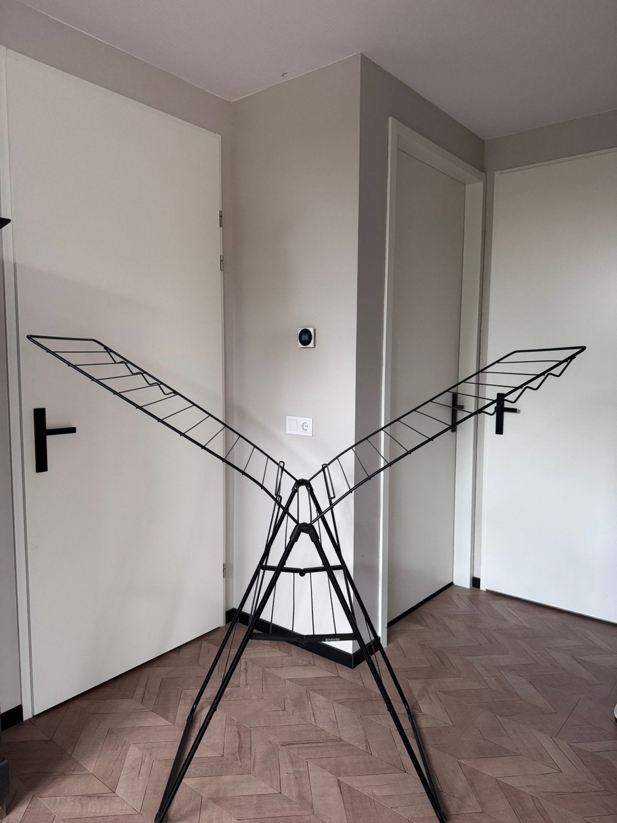 Wasrek zwart, Ophalen, Gebruikt, Wasrek