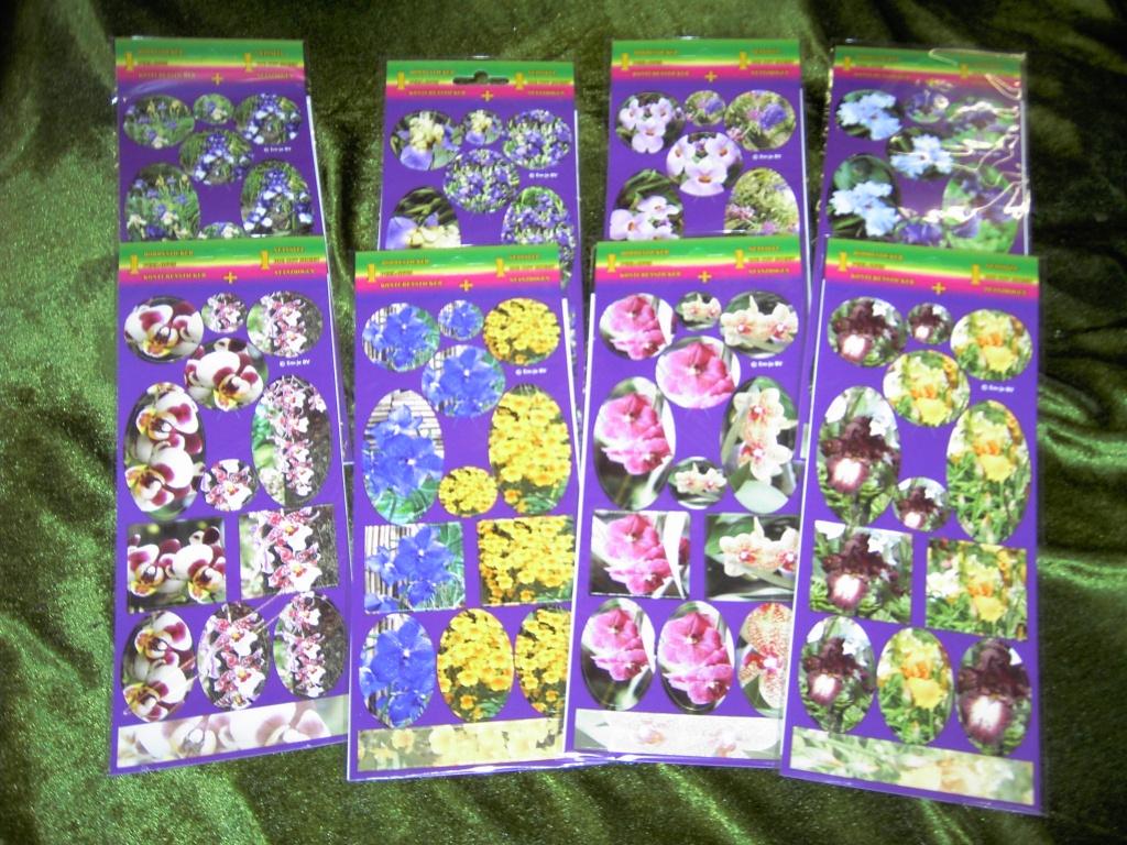 20 stansvellen Iris en orchidee + stickervellen, Ophalen of Verzenden, Nieuw, Overige thema's, Overige typen