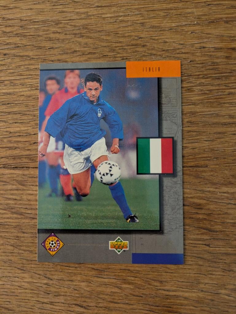 Upper Deck WK94 Roberto Baggio Voetbal Spelerskaart, Verzamelen, Sportartikelen en Voetbal, Ophalen of Verzenden, Zo goed als nieuw