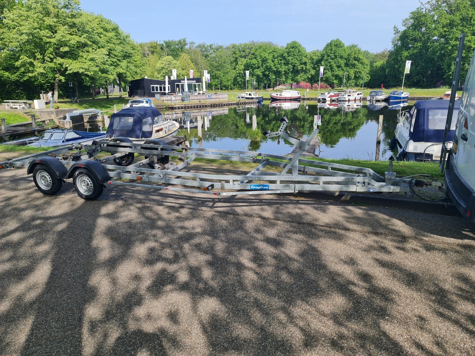 Brenderup boottrailer 2000kg met kenteken., Watersport en Boten, Ophalen, Overige typen, Motorboot