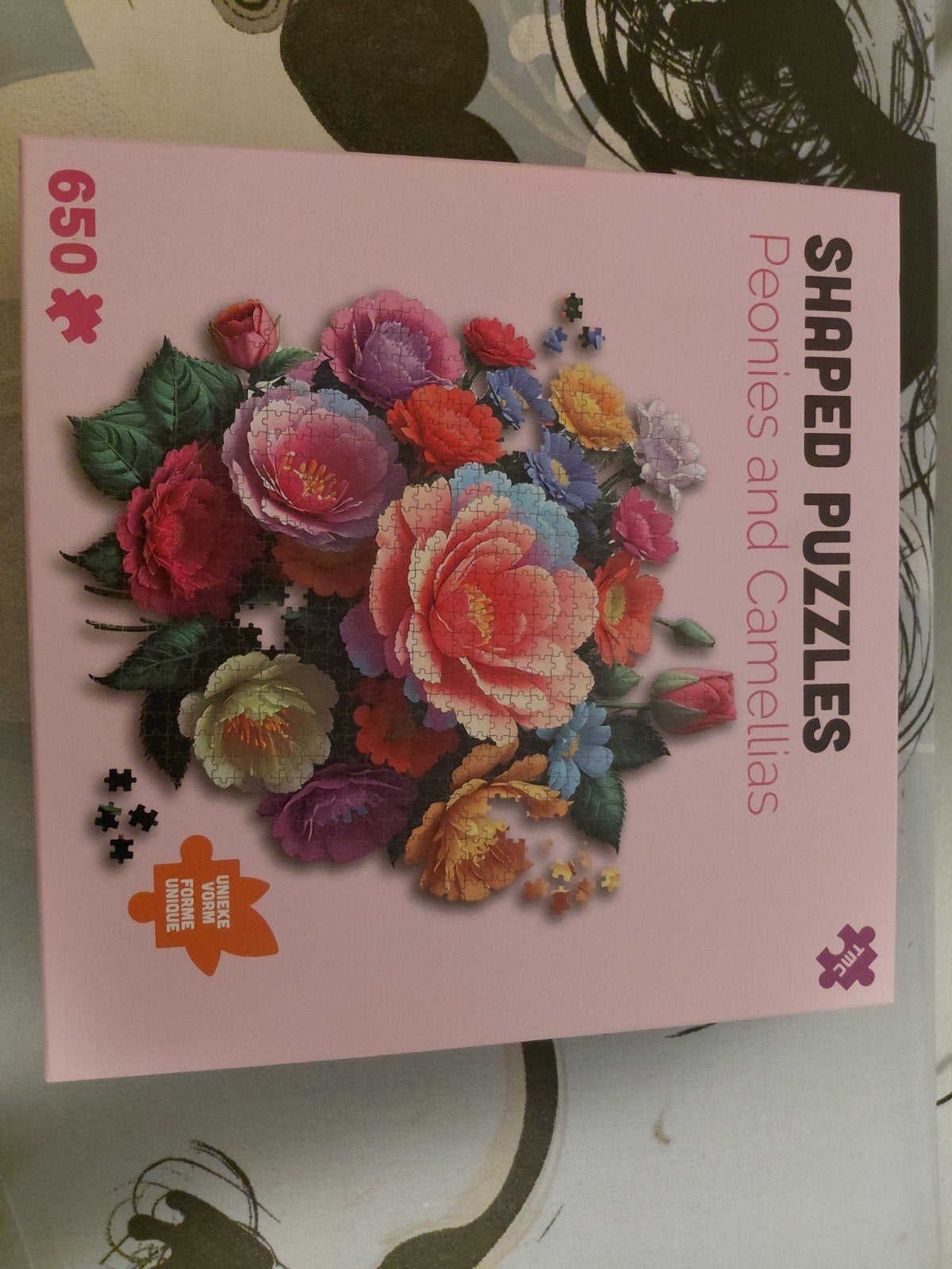 nieuwe puzzel in de vorm van een bloem 650 stukjes, Ophalen of Verzenden