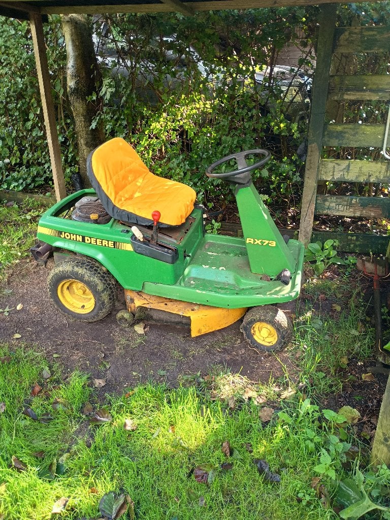 Mijn stoere John Deere RX73 zitmaaier, Gebruikt, Elektrische starter, 90 tot 120 cm, Ophalen