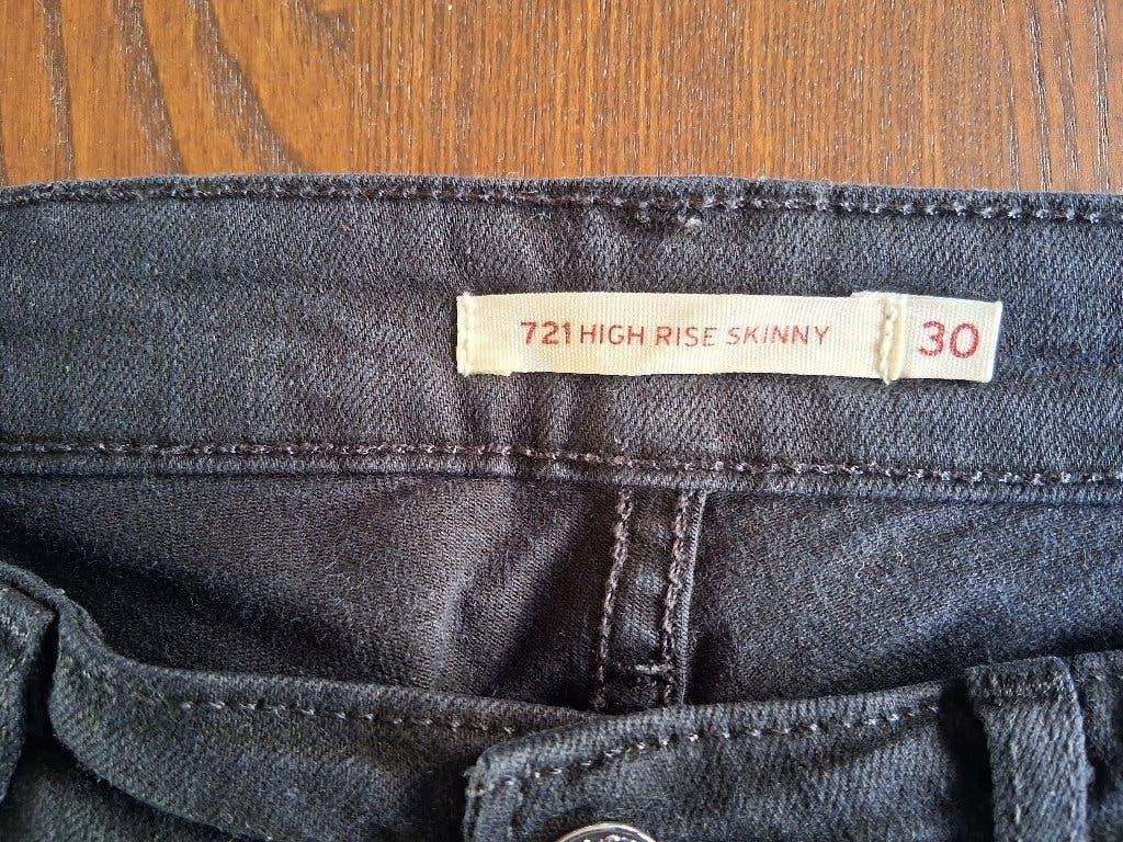 Levi 721 high rise skinny jeans, Blauw, Ophalen of Verzenden, W30 - W32 (confectie 38/40), Gedragen
