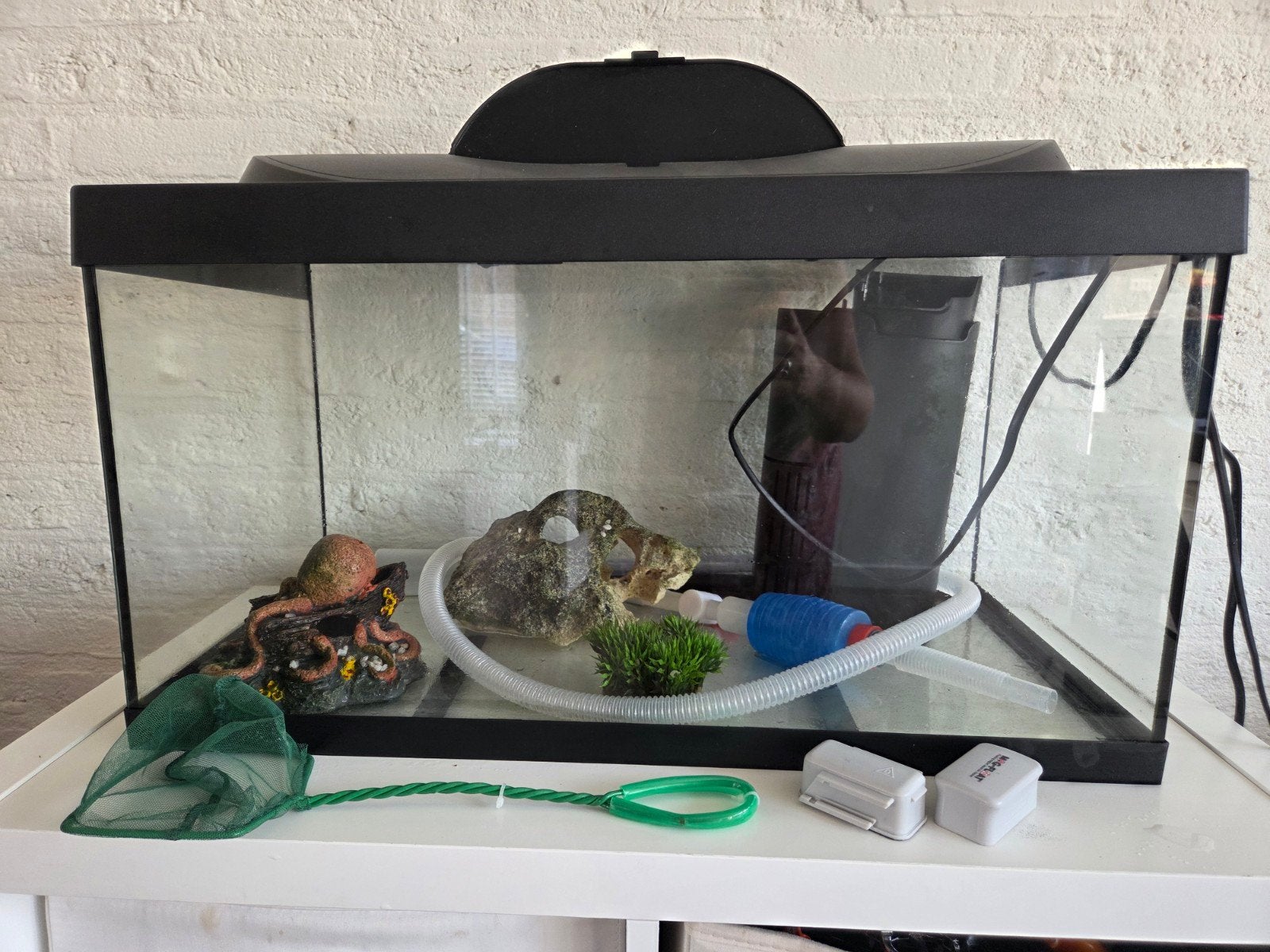 tetra aquarium 60x30x30, Ophalen, Gebruikt, Inclusief deksel, Leeg aquarium