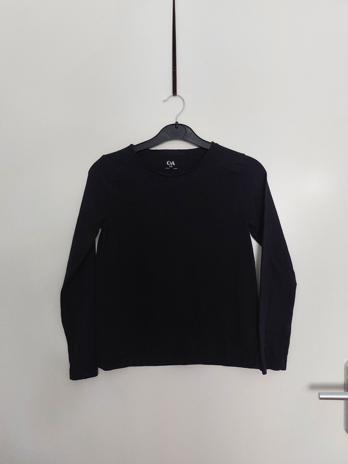 C&A zwarte longsleeve maat 146-152 z.g.a.n., Kinderen en Baby's, Kinderkleding | Maat 146, C&A, Jongen of Meisje, Ophalen of Verzenden