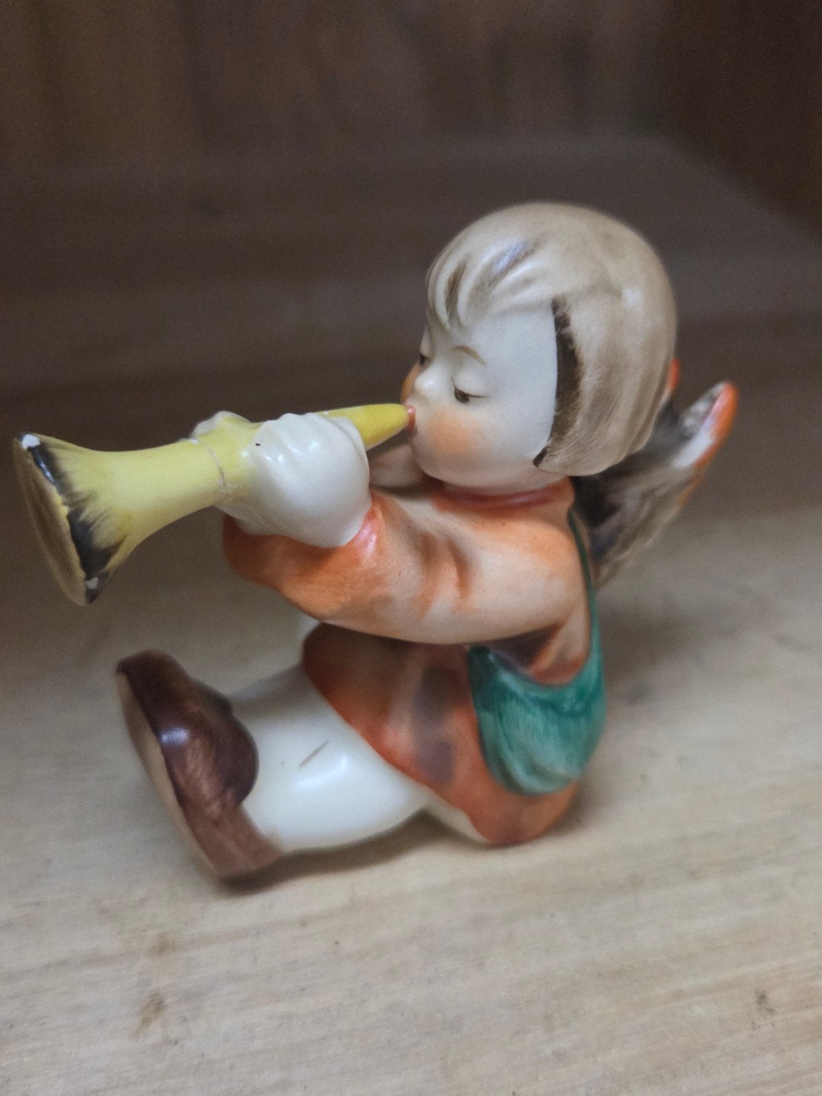 Vintage Hummel Engel met Trompet Beeldje - Duitsland, Ophalen of Verzenden