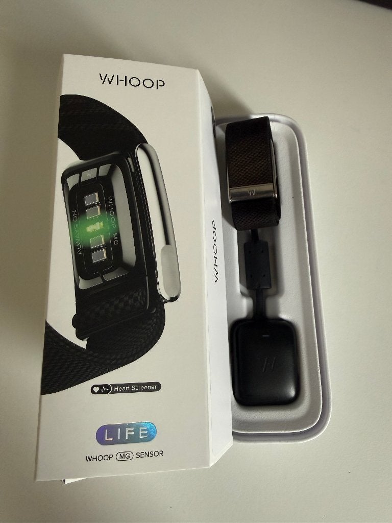 Whoop MG Life 5.0 nieuwste versie+ 1 maand gratis abonnement, Zwart, Zo goed als nieuw, Waterdicht, Android