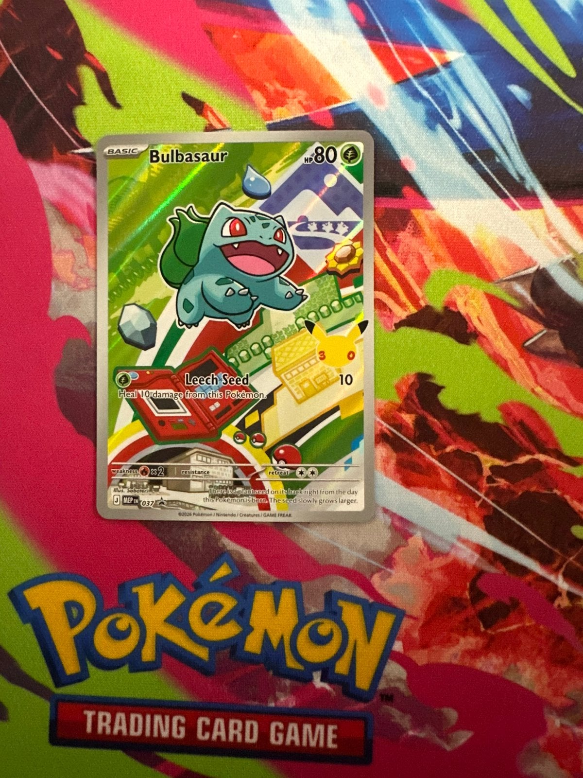 Bulbasaur first partner series pokemon kaart, Ophalen of Verzenden, Nieuw