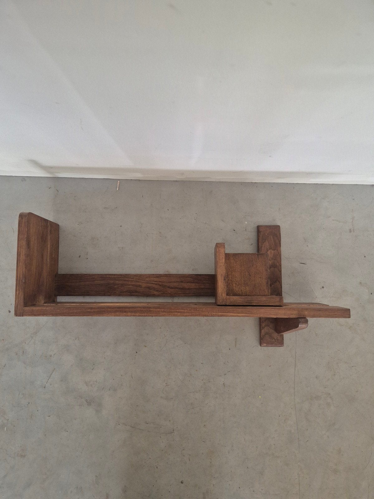 Art deco wand boekenplank met schuifbare steun, Ophalen of Verzenden, Onbekend, Onbekend, Onbekend