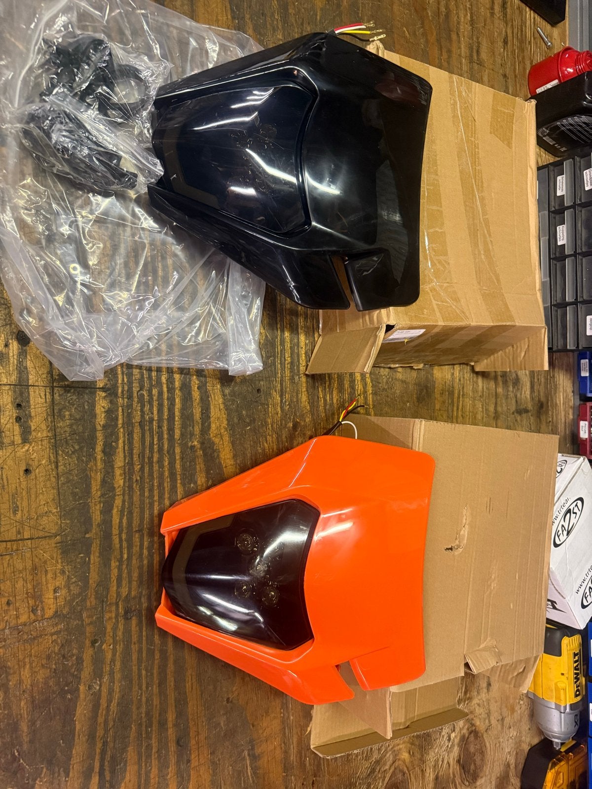 KTM Koplamp Getint - Universeel voor diverse brommers, Fietsen en Brommers, Derbi, Derbi, Nieuw, Ophalen of Verzenden