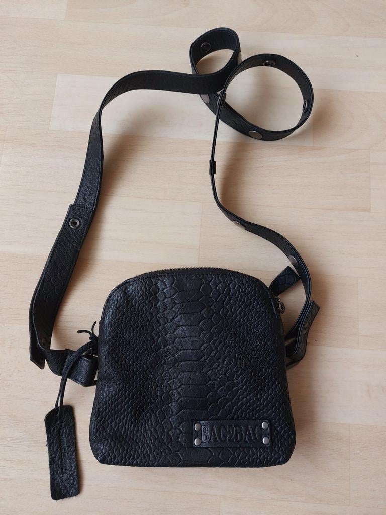 BAG2BAG nieuw leren schouder/heup/festivaltasje., Overige merken, Zwart, Nieuw, Ophalen of Verzenden