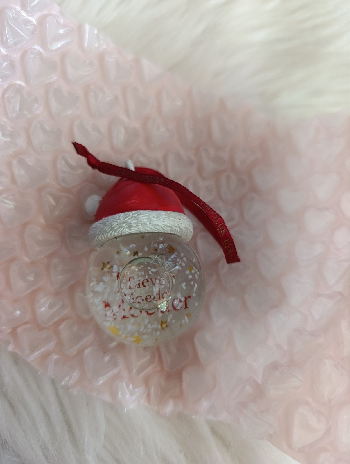 kerstbal hanger ' lieve moeder ', Ophalen of Verzenden, Zo goed als nieuw